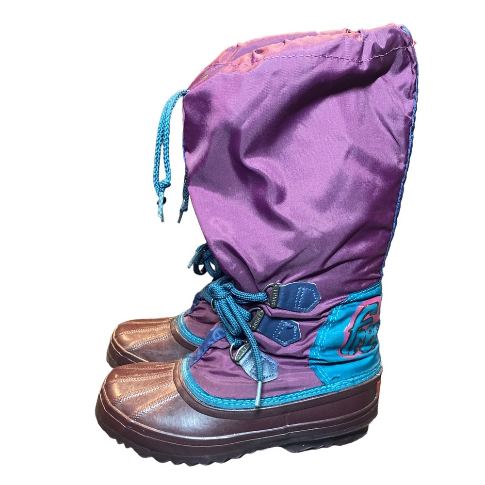 Sorel Purple and Brown Winter Boots